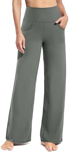 Wide Leg Pants with Pockets — Grey Sage, Tall