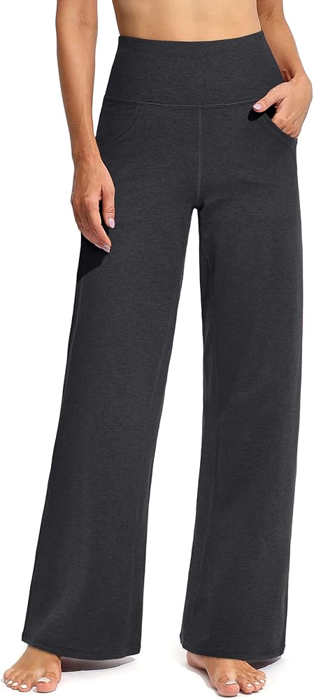 Yoga Pants with Pockets in Charcoal Heather